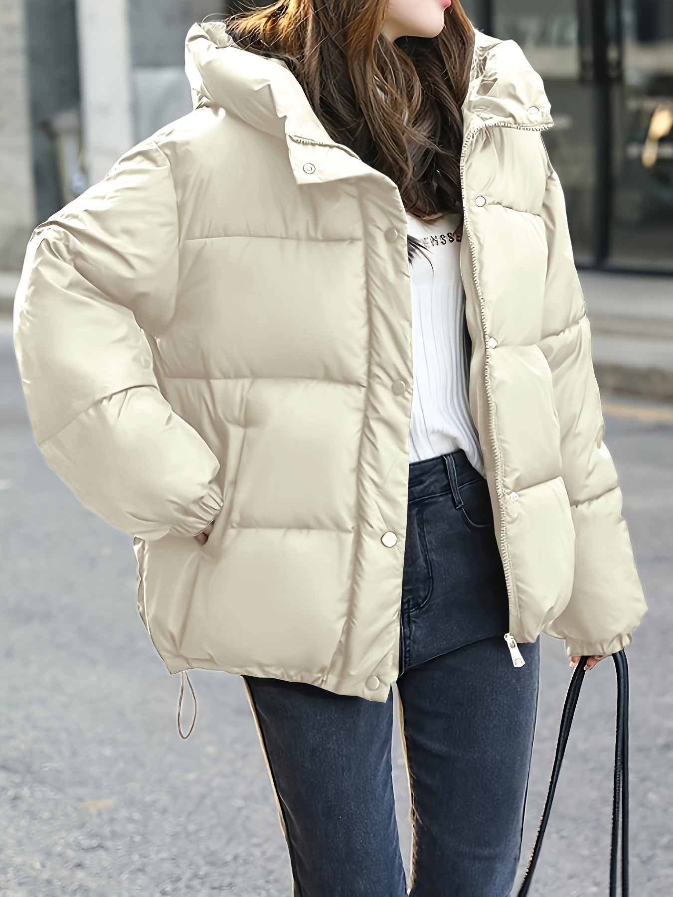 Lucinda – Refined Women’s Cropped Warm Puffer
