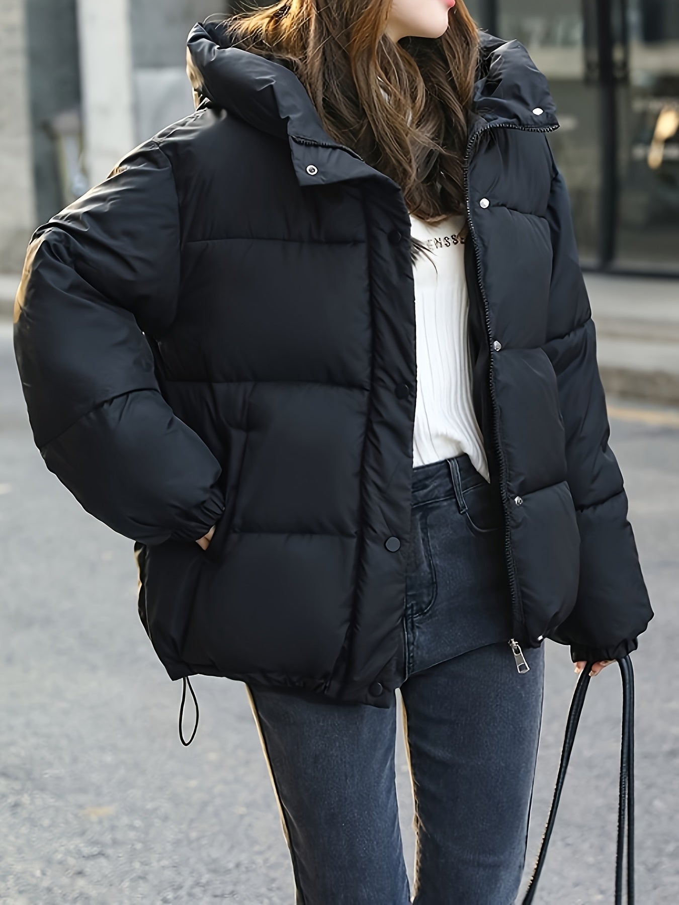 Lucinda – Refined Women’s Cropped Warm Puffer