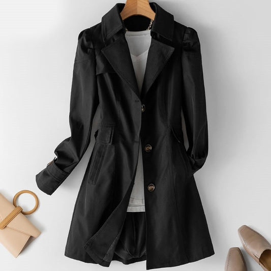Jennifer – Women’s Button-Up Trench Coat