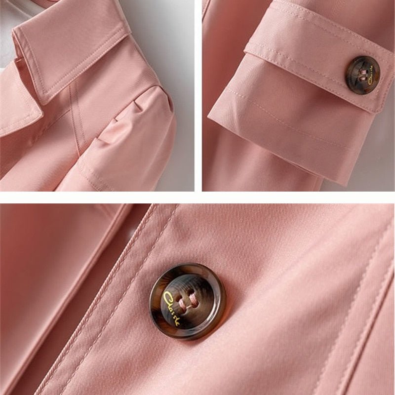 Jennifer – Women’s Button-Up Trench Coat