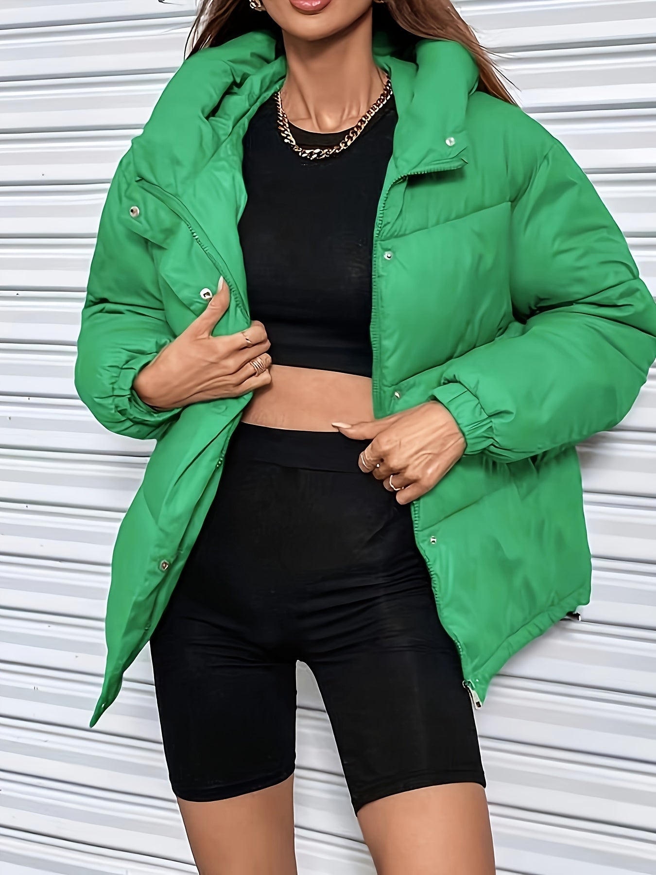Lucinda – Refined Women’s Cropped Warm Puffer