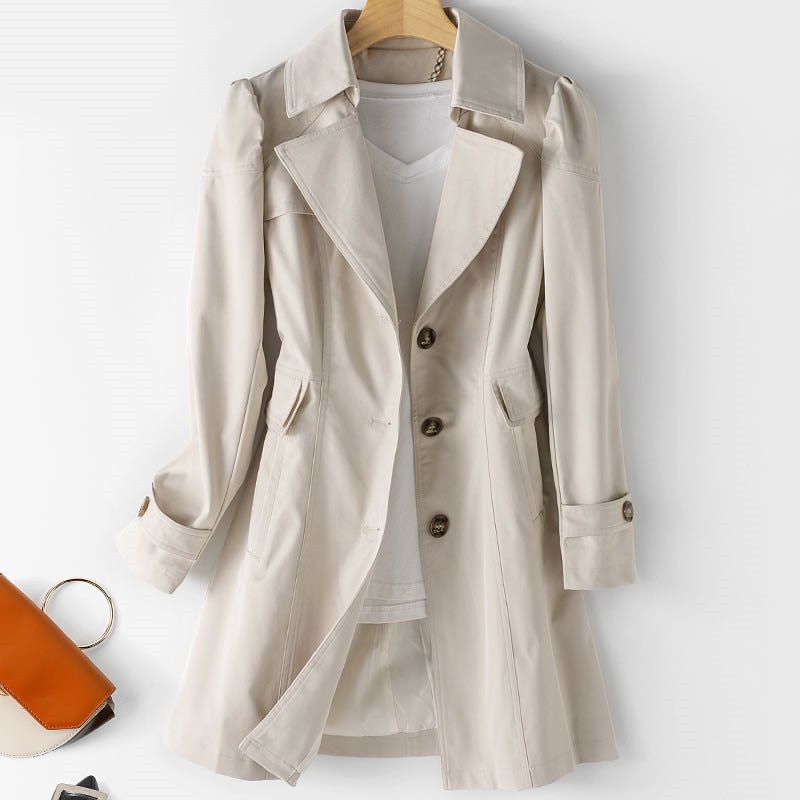 Jennifer – Women’s Button-Up Trench Coat