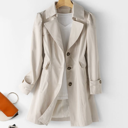 Jennifer – Women’s Button-Up Trench Coat