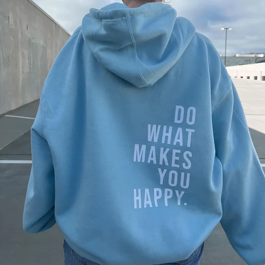 Lauren – Women's hooded sweater with text print