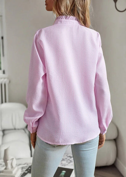 Alexa – Women’s Ruffled Button-Up Blouse