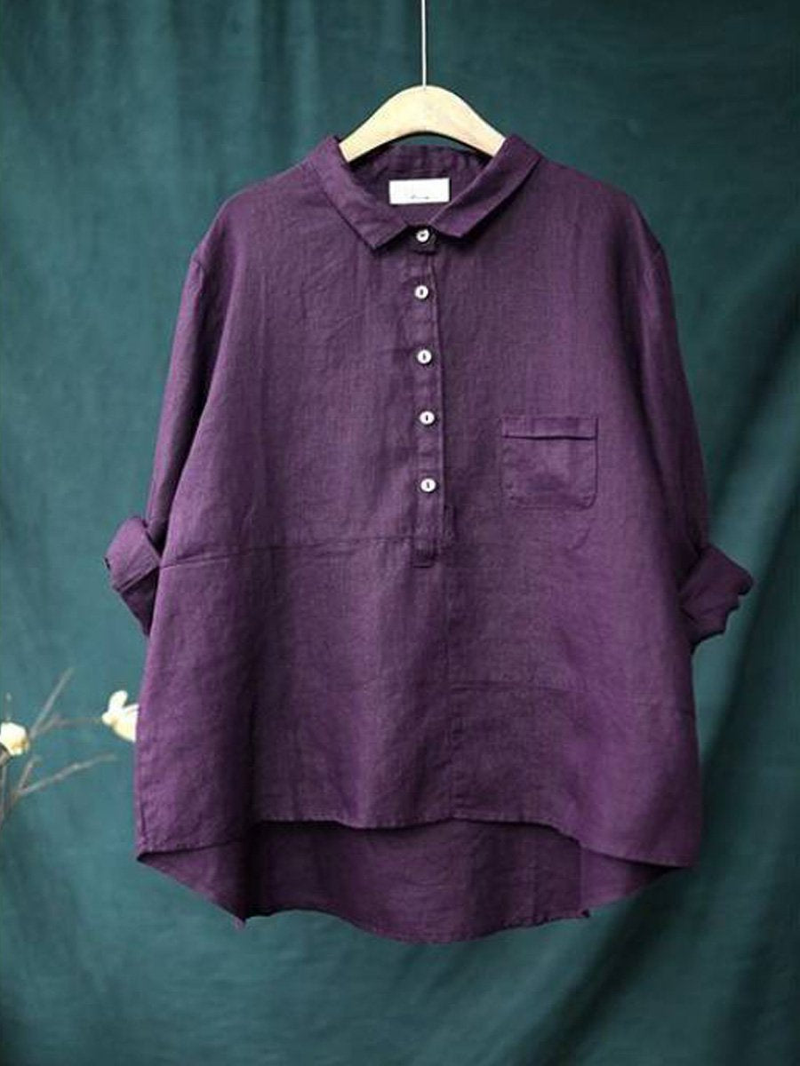 Addison – Women’s Lapel Neck Long Sleeve Shirt