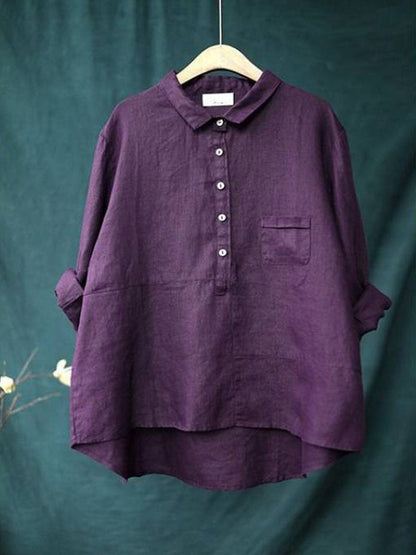 Addison – Women’s Lapel Neck Long Sleeve Shirt