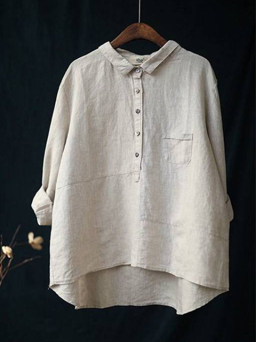 Addison – Women’s Lapel Neck Long Sleeve Shirt